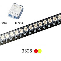 Двухцветные красно - желтые светодиоды LAY T67F SMD3528 PLCC-4 для ремонта задних фонарей автомобилей