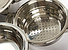 Elite Benson BN-200 Набір посуду з нержавіючої, сотейник, сковорода, пароварка, фото 9