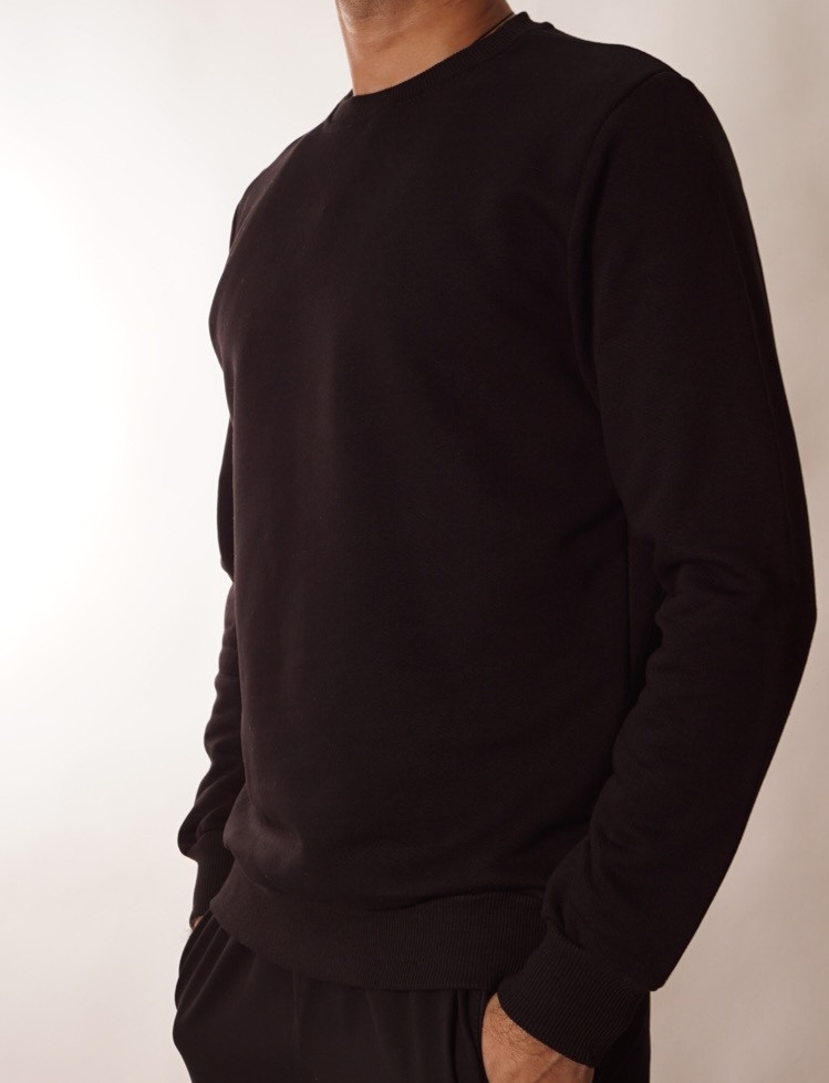 Світшот чоловічий базовий MIR WEAR однотонний арт 849, Темно-синій, 3XL