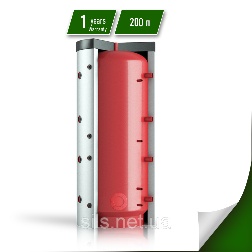 Буферна ємність Теплобак ВТА-4 200 л. з чорної сталі, фото 1