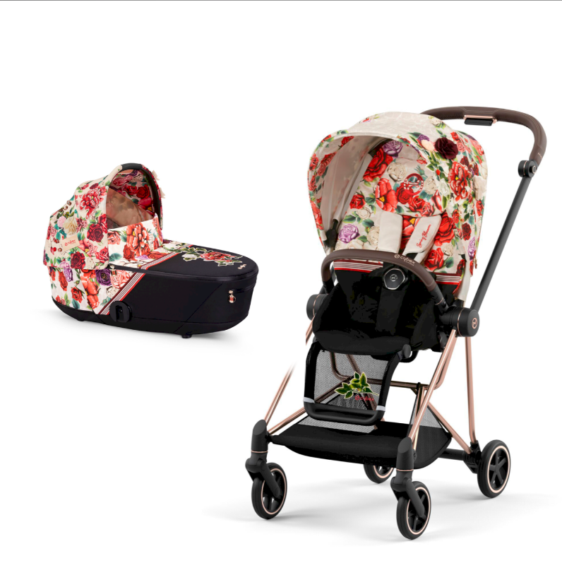 Cybex Mios 4.0 коляска 2 в 1 Spring Blossom Light шасі Rosegold