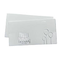 Конверт подарочный Шары Happy Birthday | Серебро