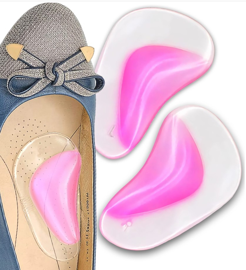 Силіконові устілки під маленький підйом стопи HM Heels рожеві, фото 1
