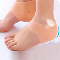 Силіконові шкарпетки для п'яток від натирання HM Heels тілесні