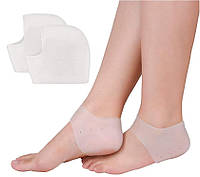 Силиконовые носки для пяток от натирания HM Heels белые
