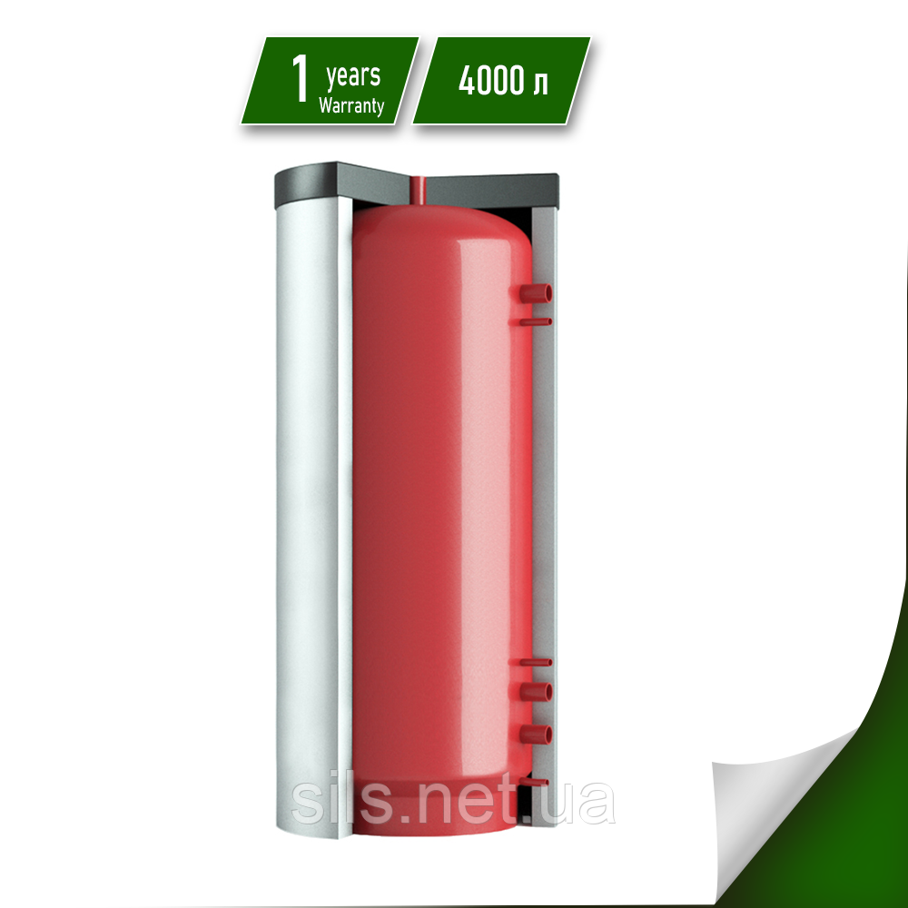 Буферна ємність Теплобак ВТА-4-Економ 4000 л. з чорної сталі, фото 1