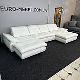 Шкіряний диван п-подібної форми, фото 8
