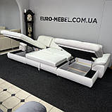 Шкіряний диван п-подібної форми, фото 6