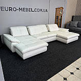 Шкіряний диван п-подібної форми, фото 5