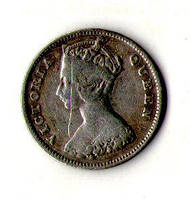 Гонконг 10 центів 1897 рік срібло королева Вікторія №254
