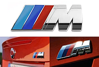 Эмблема надпись задняя M на багажник для автомобилей BMW M - 90х30