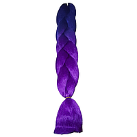 Канекалон Омбре Двухцветный, 60 см, Цвет: Сине Фиолетовый