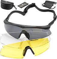 Балистические защитные очки Revision Sawfly Deluxe,комплект из 3х линз,Regular (средний)