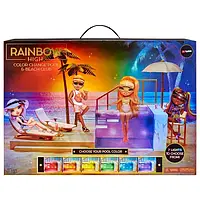 Игровой набор Rainbow high Pacific coast Вечеринка у бассейна для кукол Рейнбоу Хай