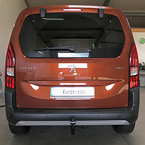 Фаркоп Peugeot Rifter L2 2018- (Пежо Ріфтер довга база L2) без підрізу бампера, фото 5