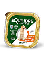 Влажный корм eQuilibre для собак зрелого возраста с мясом птицы и зеленым горошком 300 г