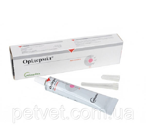 Орідерміл вушна мазь для собак і котів, туба 10 г., фото 1