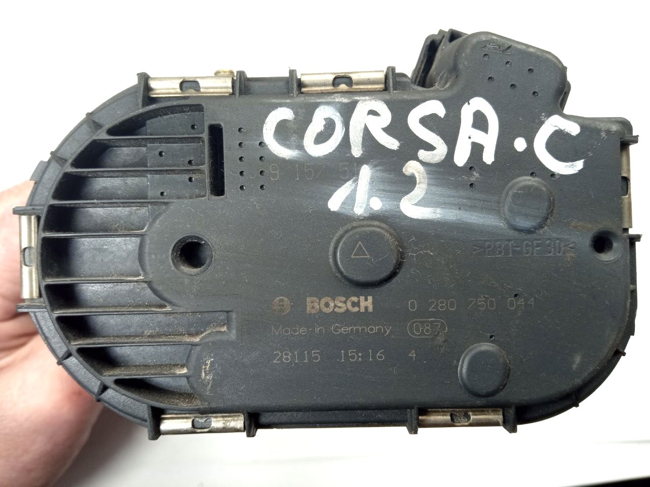 Дросельна заслінка opel corsa з 1.2 0280750044 / 0 280 750 044, фото 1