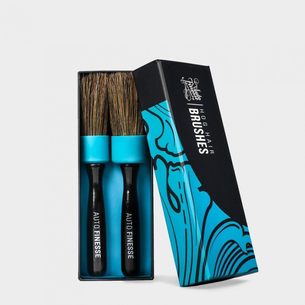 Комплект 2шт премиальных щеток для детейлинга Auto Finesse Hog Brush - фото 1 - id-p1818093370