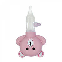 Дитячий носовий аспіратор для немовлят із мультяшним ведмедем, силіконовий Arianna AR01 Рожевий