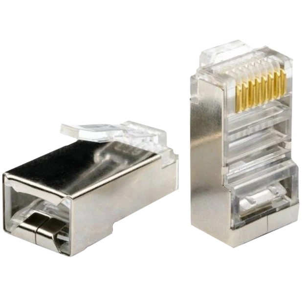 Конектор RJ45 cat.5e (екранований) FTP P8P8C (упаковка 100 шт)