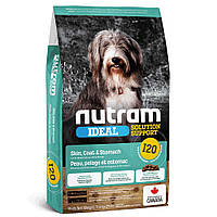 Сухой корм для собак с чувствительным пищеварением Nutram I20 Solution Support Skin Coat Stomach с ягненком и