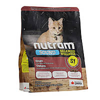 Сухой корм для котят Nutram S1 Sound Balanced Wellness Kitten с курицей и лососем 340 г