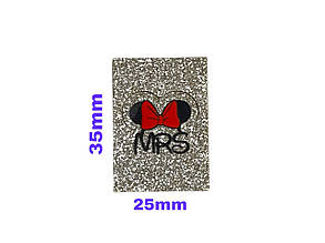Нашивка Мінні Маус / Minnie Mouse 25х35 мм, фото 2