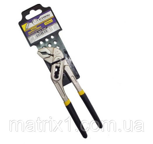 Кліщі переставні 200 мм, покриття Нікель СТАЛЬ 41063, фото 1