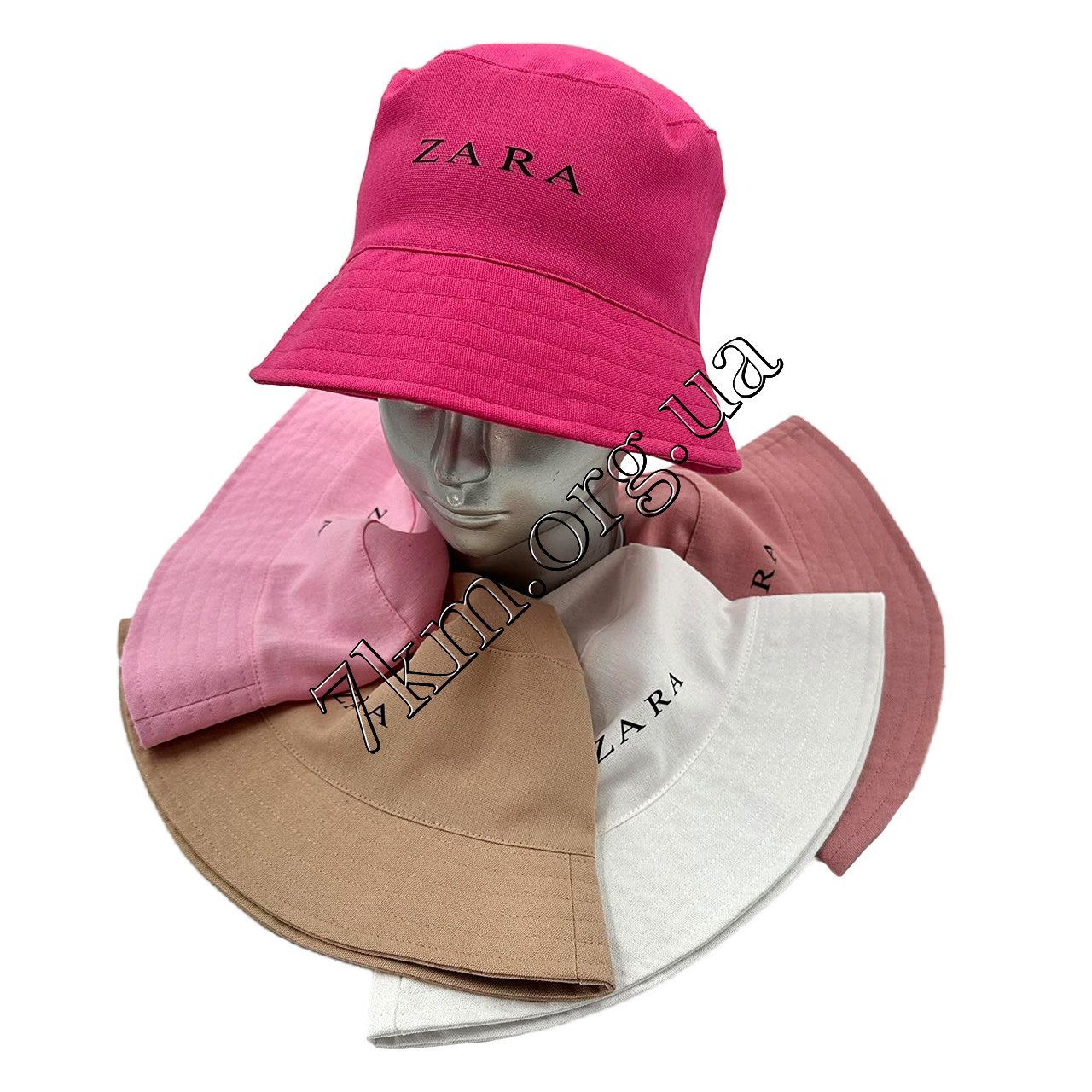 Панама дитяча Оптом для дівчаток 52-56 р.н. льон "Zara" 5987, фото 1