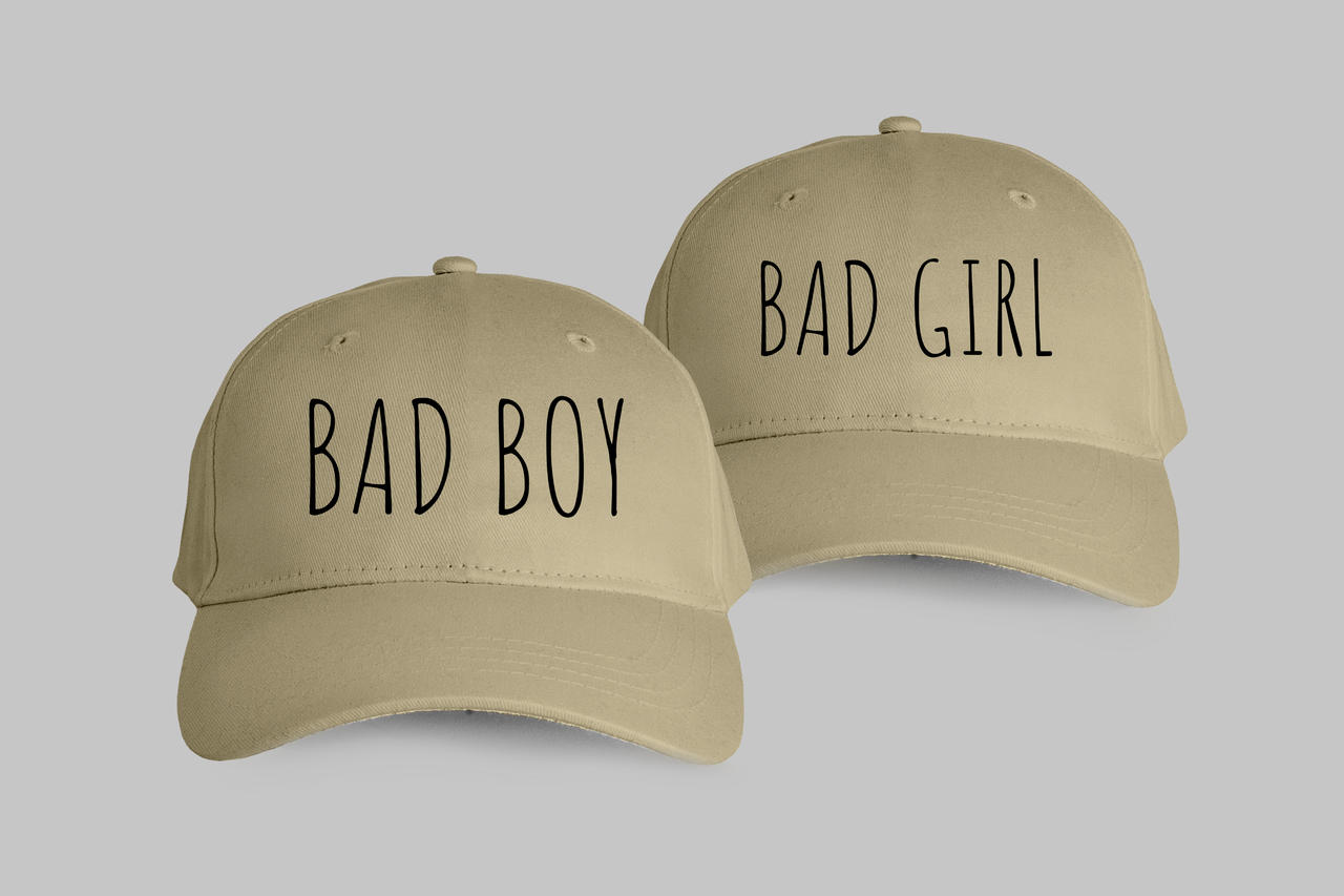 Парні кепки "BAD BOY BAD GIRL"