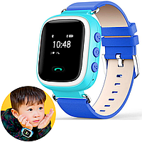 Детские Умные часы-телефон с GPS-трекером Smart Baby Watch Q60, Голубые / Наручные смарт часы для девочки