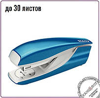 Степлер канцелярський офісний металевий LEITZ NeXXt WOW, до 30 арк., синій (5502-10-36)