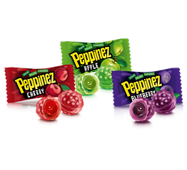 Карамельні цукерки Roshen Peppinez з фруктовою начинкою 300 грамів