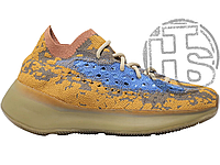 Женские кроссовки Adidas Yeezy Boost 380 Blue Yellow Oat Reflective FX9847