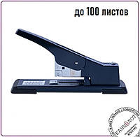 Степлер канцелярский офисный BUROMAX, металл, 100 листов, черный (BM.4287-01)