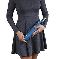 Парасолька складана de esse 3225 напівавтомат Сіро-блакитна, фото 2