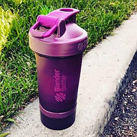 Шейкер спортивный BlenderBottle ProStak 22oz/650ml з 2-ма контейнерами Plum (Original) бутылка для воды и кокт