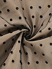 Сукня рокабіліті, відкриті плечі, сіточка в горошок, розмір XXL, фото 5