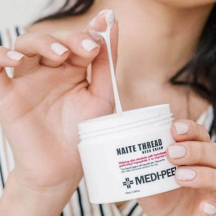 Пептидний крем для шиї і декольте Medi-Peel Naite Thread Neck Cream 100мл, фото 4