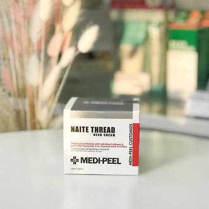 Пептидний крем для шиї і декольте Medi-Peel Naite Thread Neck Cream 100мл, фото 3