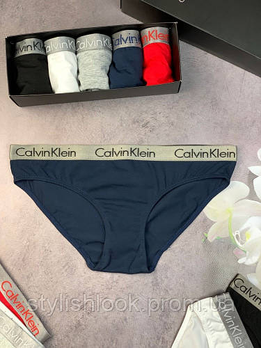 Трусы Женские Calvin Klein Radiant Темно-синий wu041 (ID#1818215923 ...