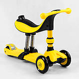 Самокат — велобіг 3в1 Best Scooter з батьківською ручкою арт. BS-30802, фото 5