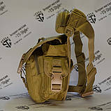 Тактична поясна сумка на стегно 900D в кольорі Койот, фото 3