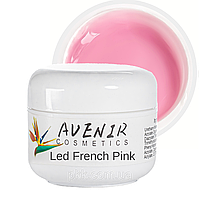 Гель для нарощування нігтів Avenir Cosmetics 15 мл, Led French Pink