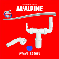 Під'єднання до сушильної та пральної машини 32/40 мм із заглушкою WMVT-3240PL McAlpine