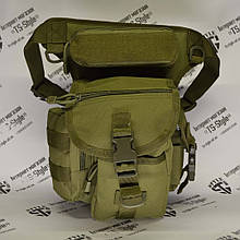 Тактична поясна сумка на стегно 900D в кольорі Армійський зелений