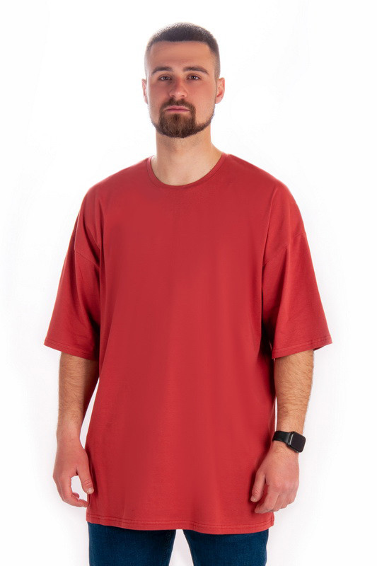 Жіноча футболка Oversize однотонна