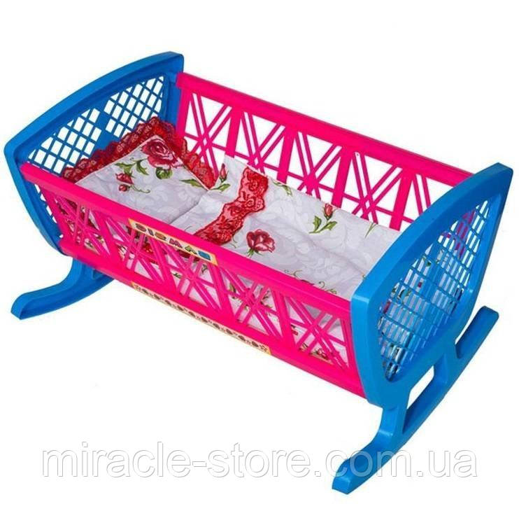 Кроватка для кукол с постелью Бамсик для девочек - фото 4 - id-p1818254671