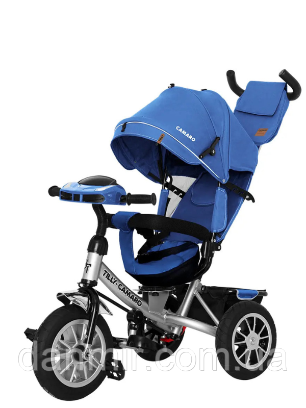 Дитячий триколісний велосипед коляскового типу TILLY CAMARO T-362/2 Синій, фото 1